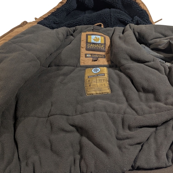 Canada Workgear Men's Heavy Duty Hooded Coat Size Large - Picture 8 of 13